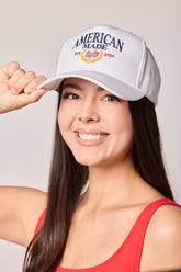 American Made Trucker Hat - White