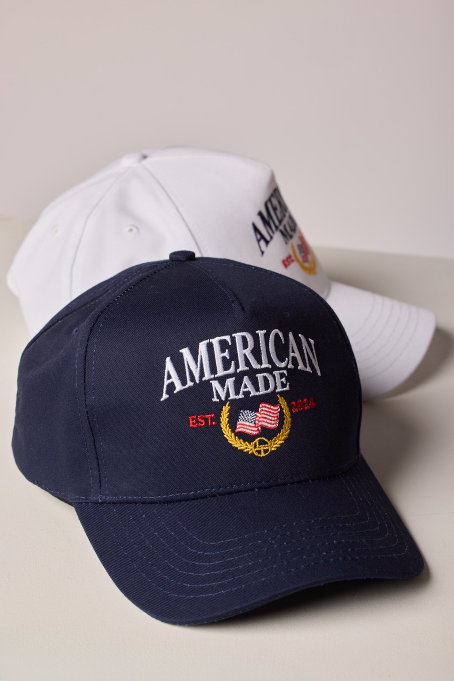 American Made trucker hat in navy