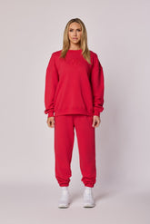 LT Oversized Crewneck Sweatshirt - MAGA Red