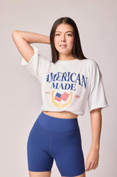 American Made Oversized Tee - Optic White
