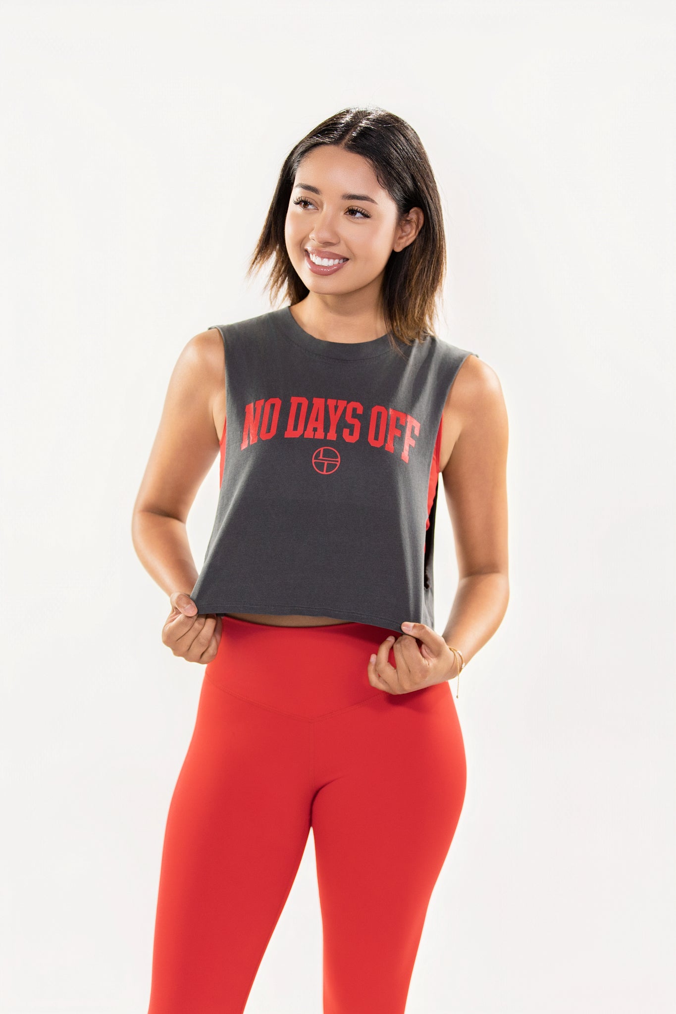 No Days Off Tank - Washed Black