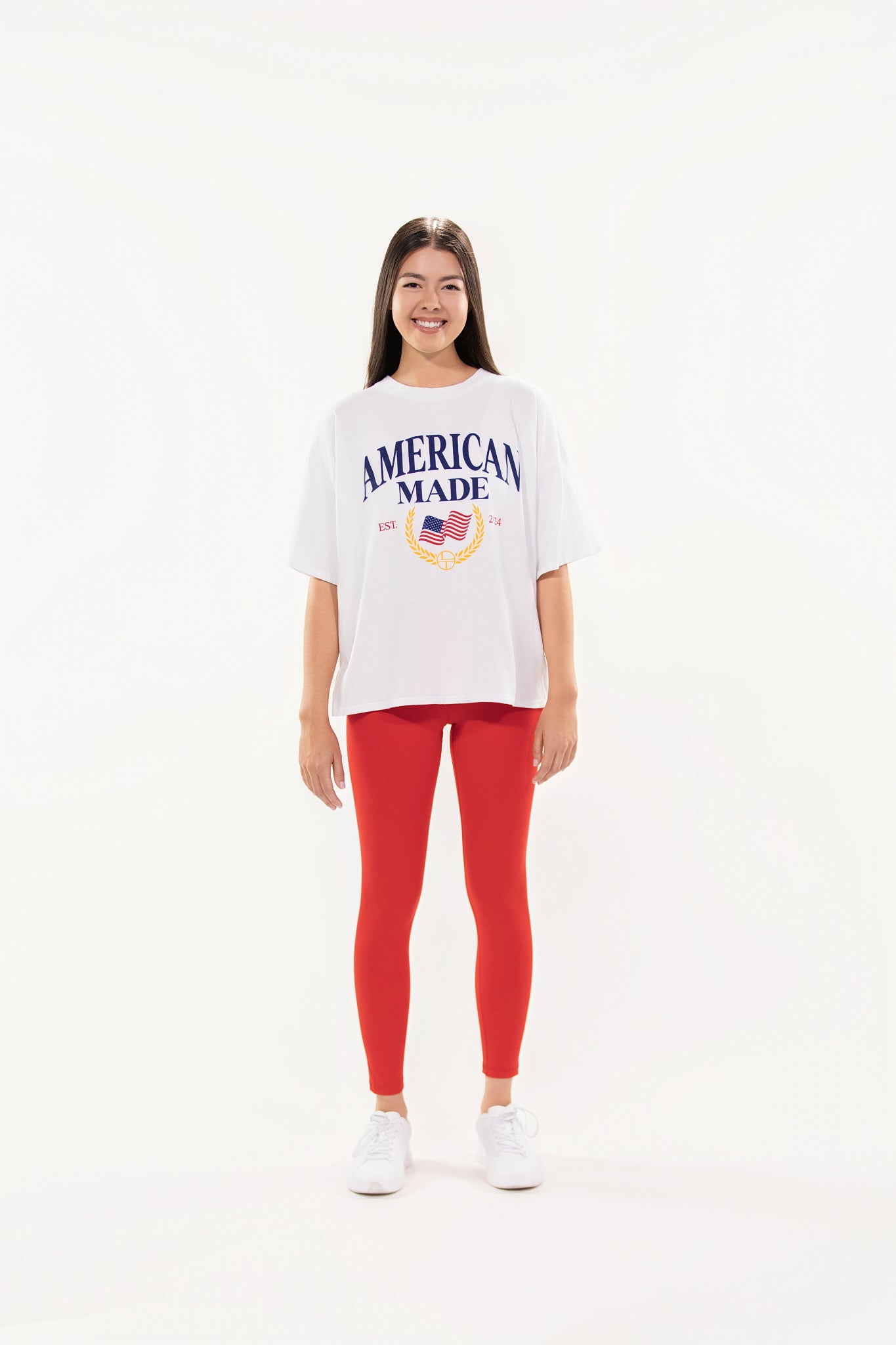 American Made Oversized Tee - Optic White