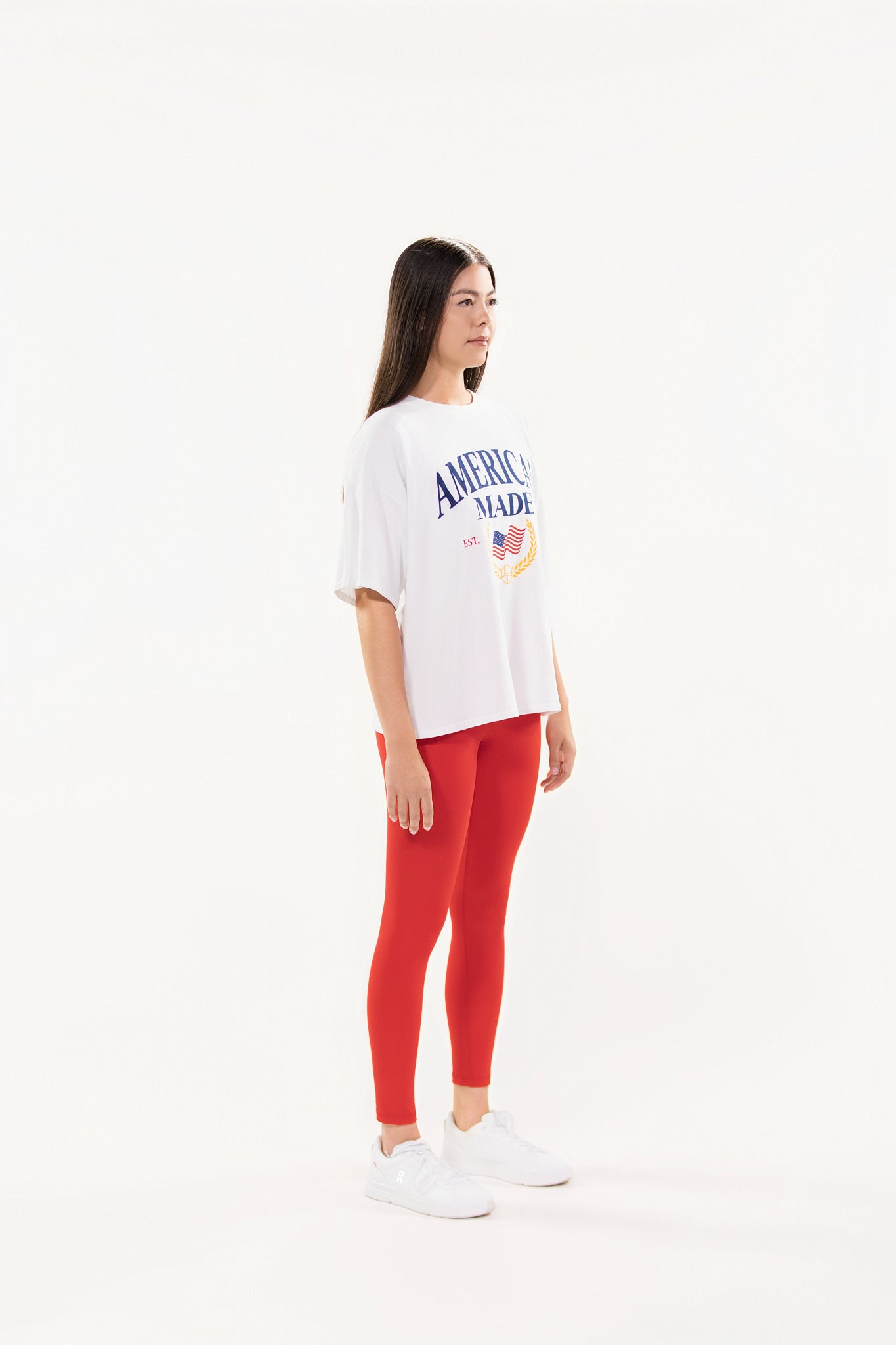 American Made Oversized Tee - Optic White