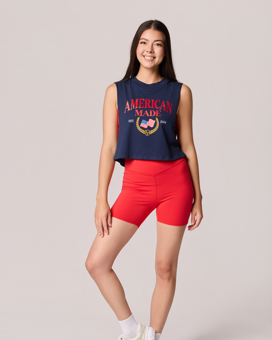 Signature Biker Short - MAGA Red