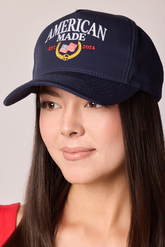 American Made trucker hat in navy