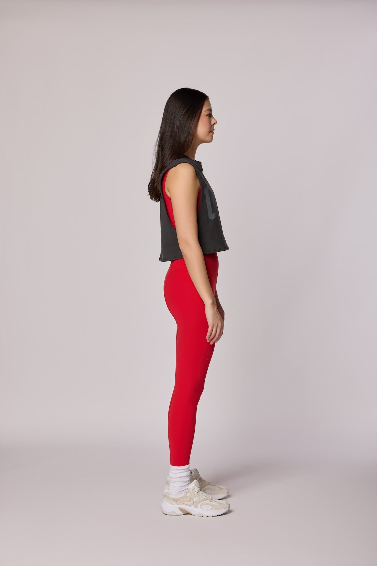 USA Crop Tank - Washed Black