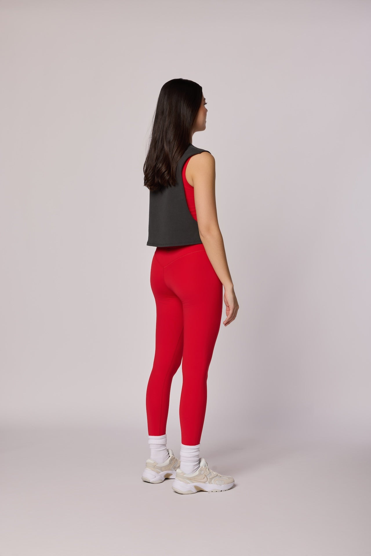 USA Crop Tank - Washed Black