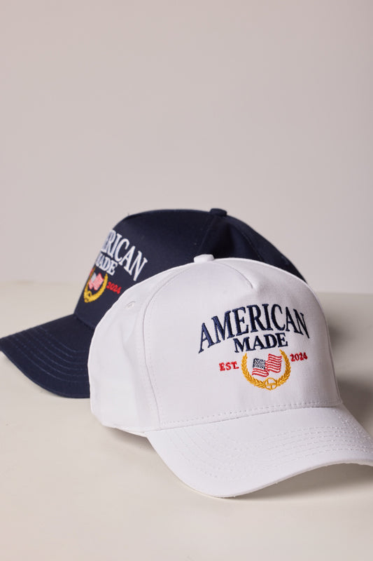 American Made Trucker Hat - White