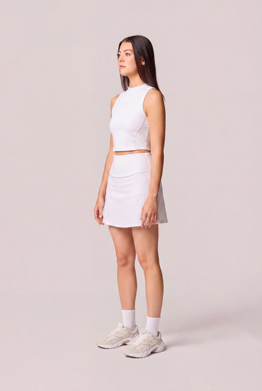 LT CLUB SKORT - Optic White